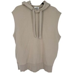 COS Men's‎ Sleeveless Hoodie Sweatshirt Beige Size Medium Activewear Casual